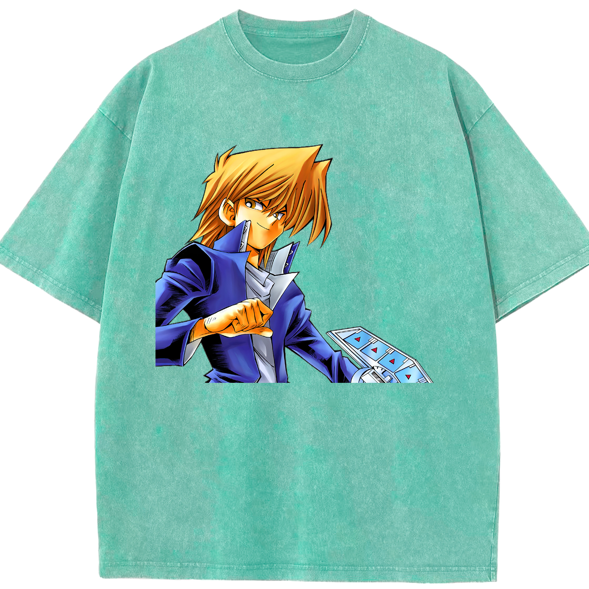 （画像用） 遊☆戯☆王 Yu-Gi-Oh! 綿100% ヴィンテージ風 半袖Tシャツ（フロントプリント）